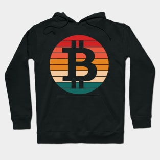 Bitcoin Retro color shades Hoodie